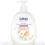 Lukjsa mydło 500ml z pompką - "Bawełna i witaminy"