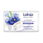Luksja mydło w kostce 90g - "len i mleko ryżowe"