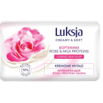 Luksja mydło w kostce 90g - "róża i proteiny mleka"