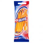 PolSilver 2-ostzra maszynka jednorazowa do golenia a'10 sztuk