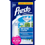 Presto nawilżone ściereczki do szyb i luster a'30 sztuk
