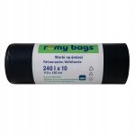 Romy Bags Worki na Śmieci 240L a’10 sztuk (Czarne)