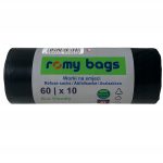 Romy Bags Worki na Śmieci 60L a’10 sztuk (Czarne)