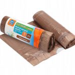Ravi Eco Trend Worki do Segregacji Śmieci 35L a'15 sztuk (Brązowe)