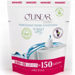 Olinear Nawilżony Papier toaletowy a'150 listków (zapas)