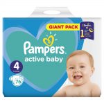 Pampers Pieluszki Jednorazowe 9-14kg a'76 sztuk '4'