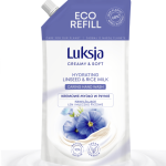 Luksja mydło 900ml zapas – „Len i Mleczko Ryżowe”