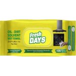 Fresh Days Chusteczki XXL - Zatłuszczone Powierzchnie a'100 sztuk