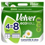 Velvet Eco Roll Soft Papier toaletowy 3-warstwowy a’ rolek Rumiankowy